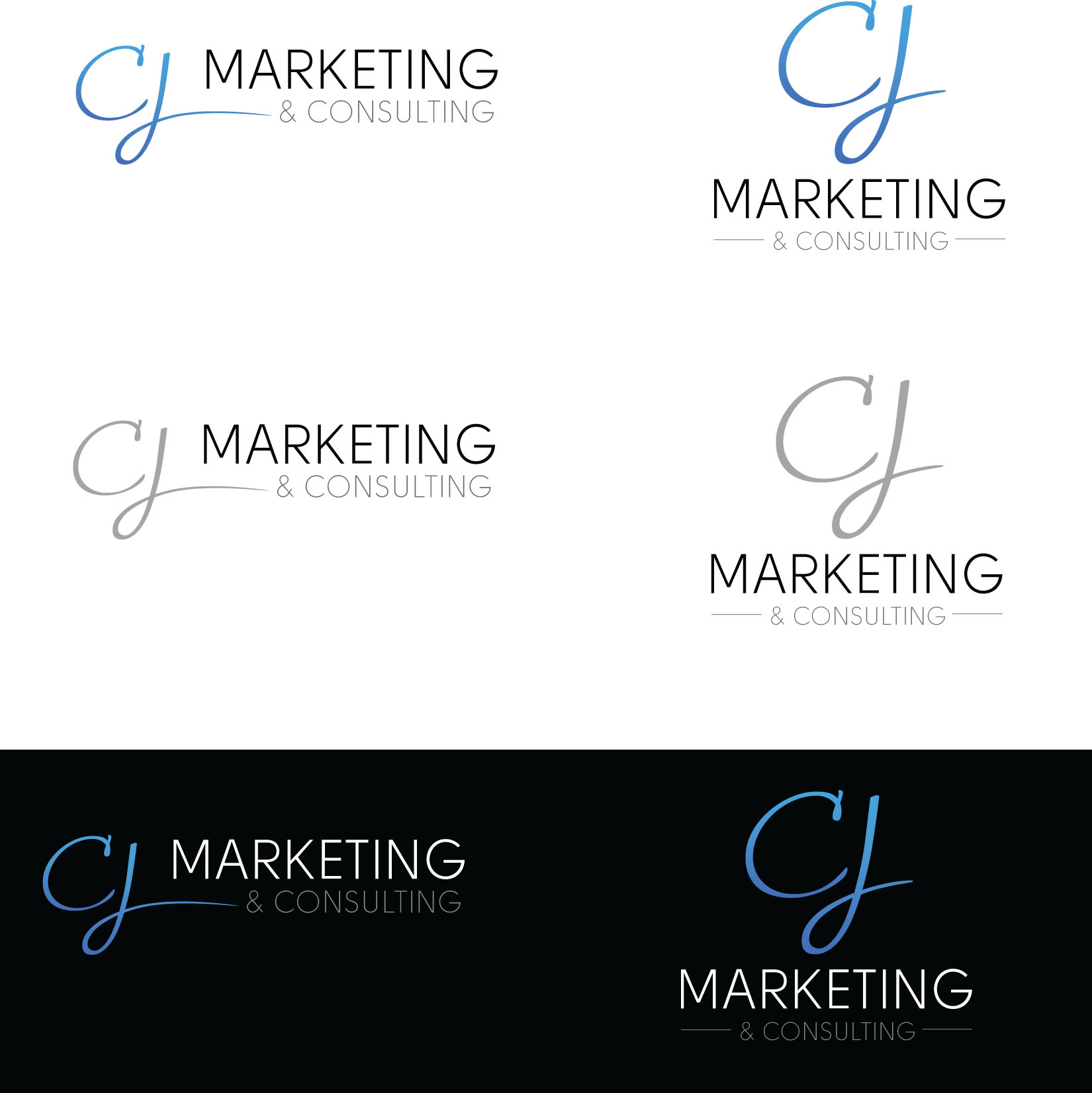 CJ Marketing Logo Design